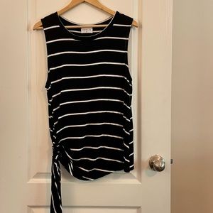 Sleeveless top with adjustable waist tie, XL